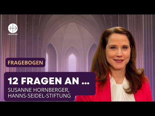 12 Fragen an ... Susanne Hornberger (Hanns-Seidel-Stiftung)