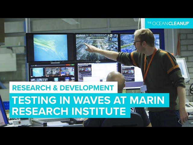 Testing System on Waves at MARIN | Research | The Ocean Cleaning