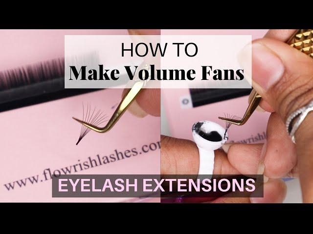 HOW TO: MAKE A VOLUME FAN (Shimmy Method Tutorial) EYELASH EXTENSIONS