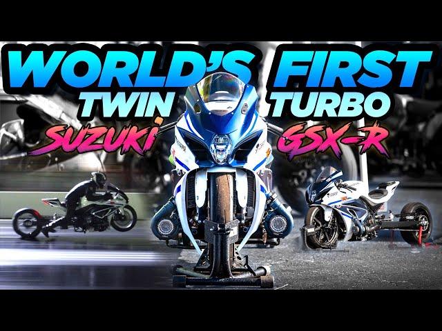 World's FIRST TWIN TURBO GSX-R! 750HP Street Bike SCREAMS to 218MPH! (Spins at OVER 200MPH!)