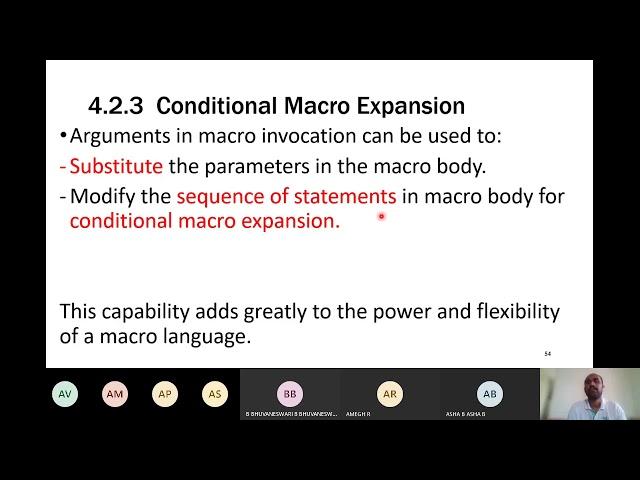 Conditional Macro Expansion : System Software