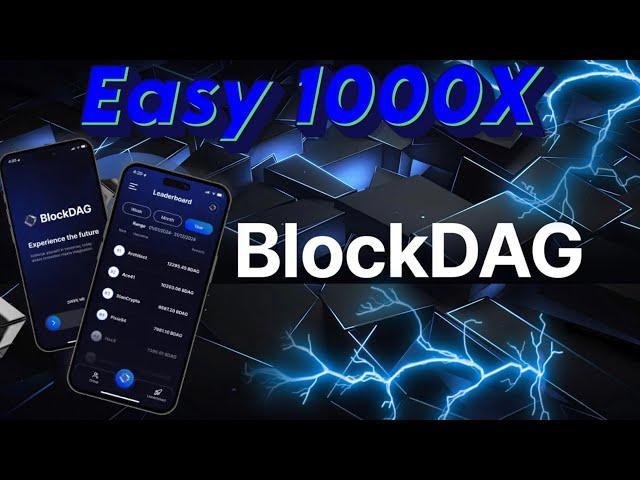 Mine $BDAG Coins Daily During BlockDag Presale | This L1 Alt Coin Has 1000X Potential