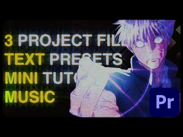 3 FREE Project Files + ASSETS! (Premiere Pro AMV Editing Pack)