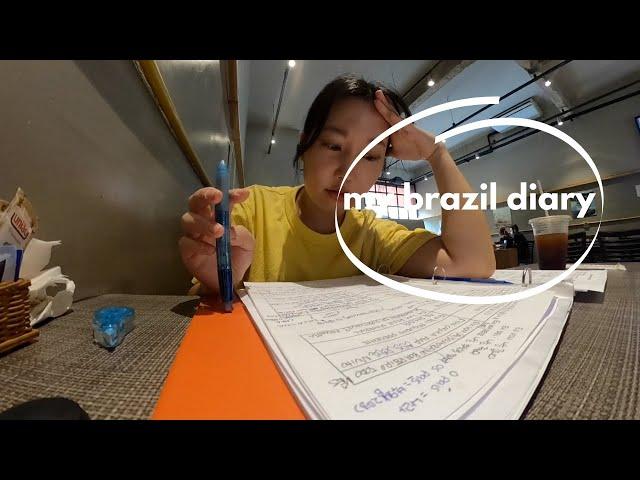 BRAZIL VLOG: Eu estudo Português 저 포르투갈어 공부해요ㅣmy brazil diary