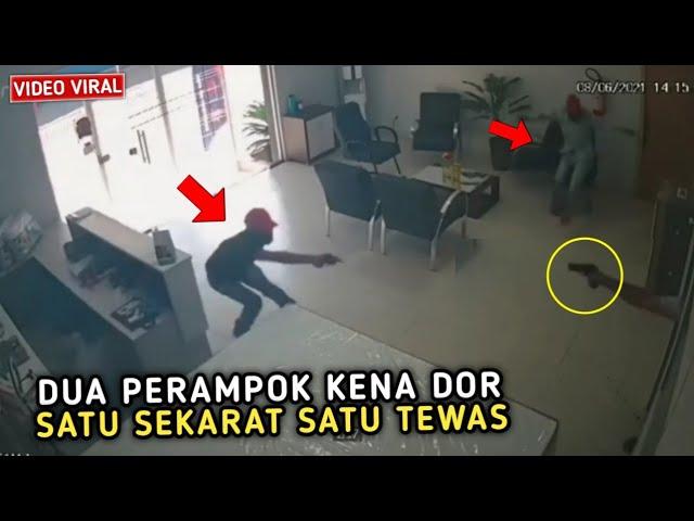 MAMPUSIN !! Dua Perampok Bersenpi Kena Dor Oleh Warga