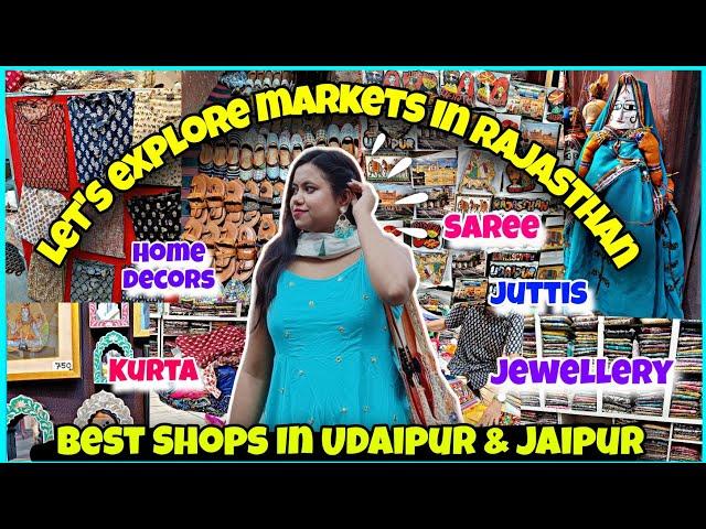 Rajasthan Shopping Markets | Best Jaipur Markets | Best Shops in Udaipur | Bapu Bazar | Zohri Bazar
