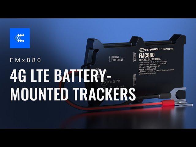 4G LTE Battery-Mounted Trackers | FMx880 | Teltonika