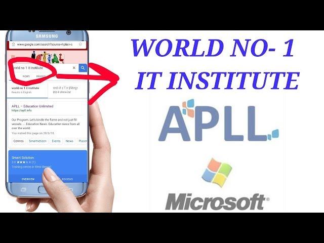 WORLD NO-1 it institute ***APLL***