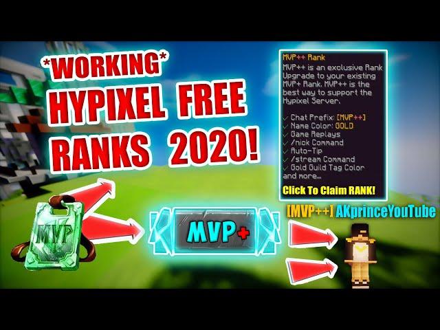 TRYING HYPIXEL FREE RANKS!! IT WORKED?( VIP, VIP+, MVP+, MVP++ )