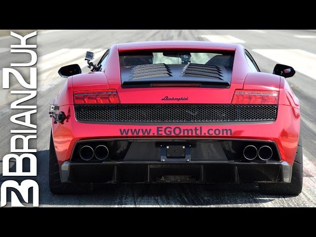 Twin Turbo Lamborghini Gallardo Loses Control