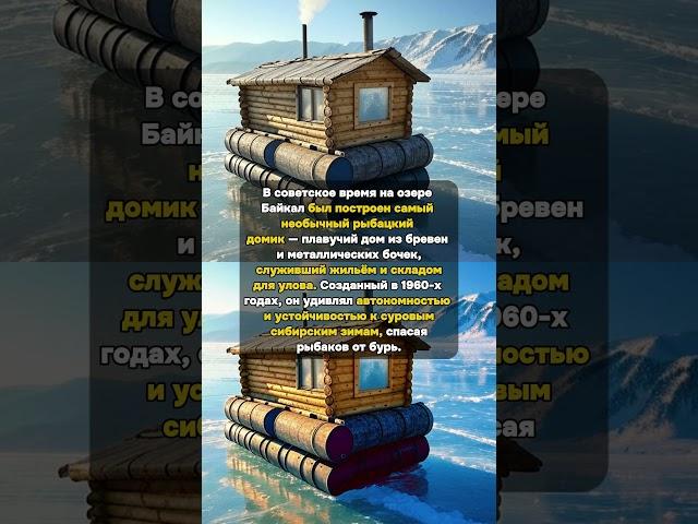 Плавучий Домик Байкала: Легенда СССР! #Байкал #РыбацкийДомик #СССР