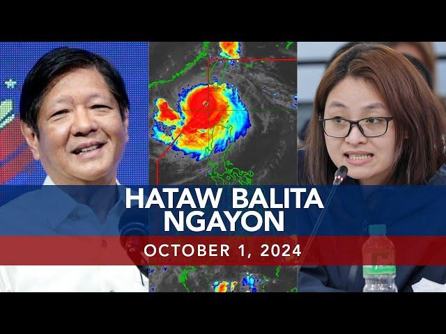 UNTV: Hataw Balita Ngayon | October 01, 2024