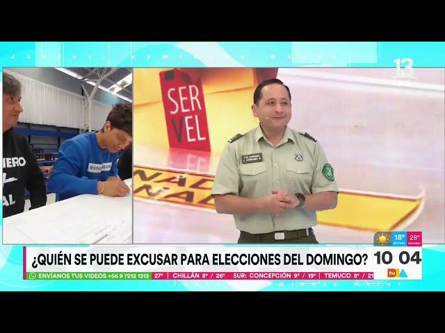 Domingo de elecciones: ¿Cuál es la multa por no votar y cómo me excuso? | Tu Día | Canal 13