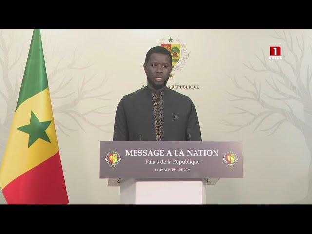 DIRECT | MESSAGE À LA NATION DU PRÉSIDENT BASSIROU DIOMAYE FAYE – JEUDI 12 SEPTEMBRE 2024