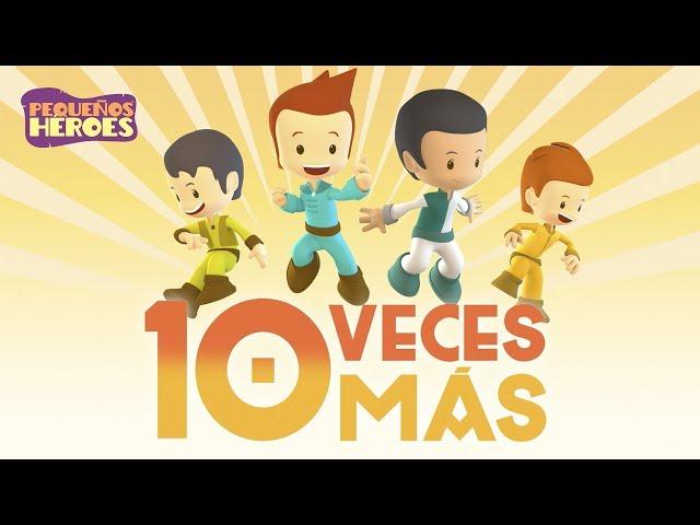 DIEZ VECES MAS | Daniel y los leones  - Cancion infantil | PEQUEÑOS HEROES