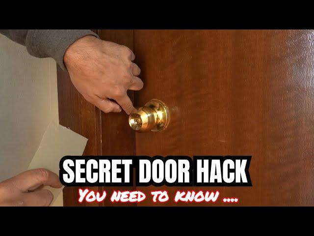 How to open locked door with no key