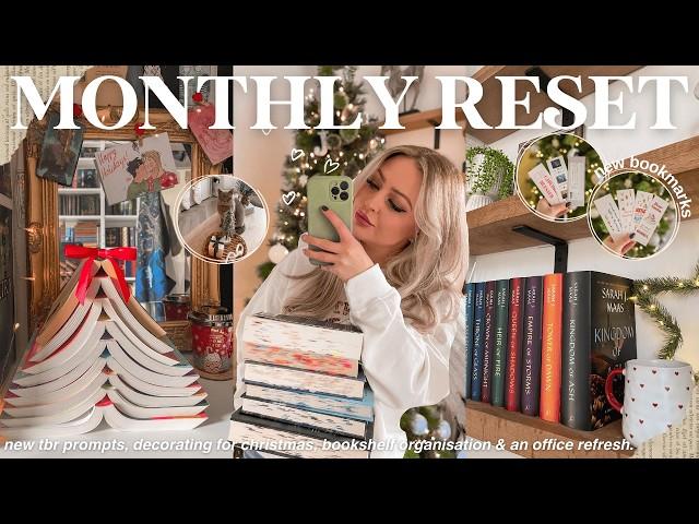 Resetting for a new seasondecorating for christmas, reading plans, bookshelf organisation & more!