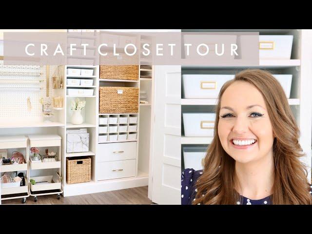 Craft Closet and Craft Room Organization and Tour | Etsy Shop Room Makeover