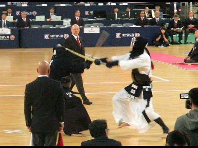 17th World Kendo Championships Jang Man Uk vs. Mandia(Italy)