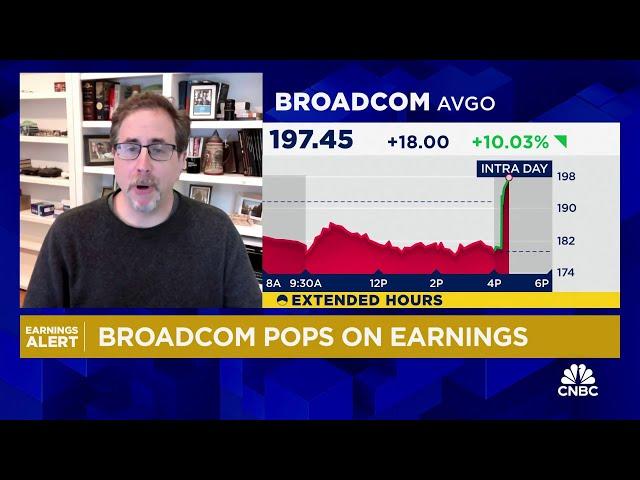 Broadcom stock pops more than 10% on earnings