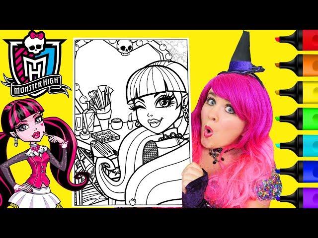 Coloring Monster High Draculaura Coloring Page Prismacolor Markers | KiMMi THE CLOWN