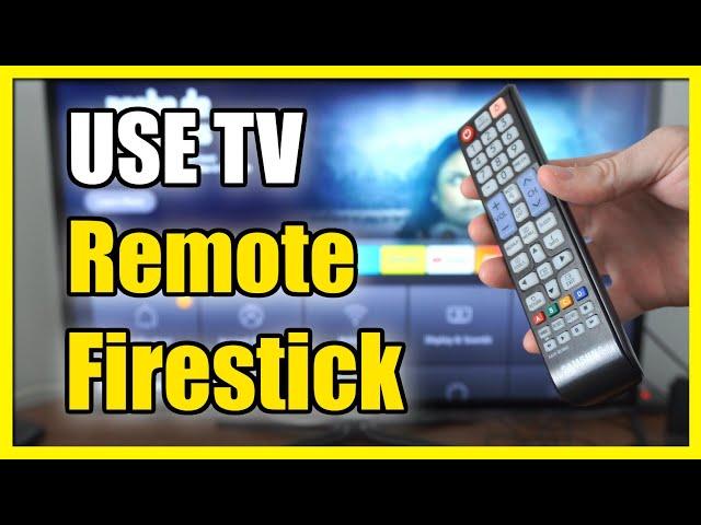 How to use TV Remote to Control Amazon Fire TV Stick (Fast Tutorial)