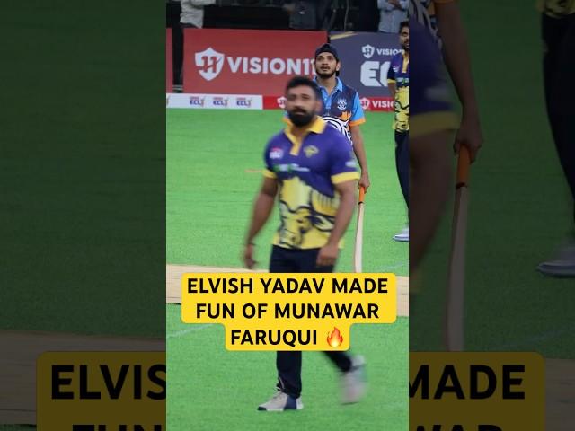 Elvish Yadav made fun of Munawar Faruqui in ECL match || #elvishyadav #munawarfaruqui #elvisharmy