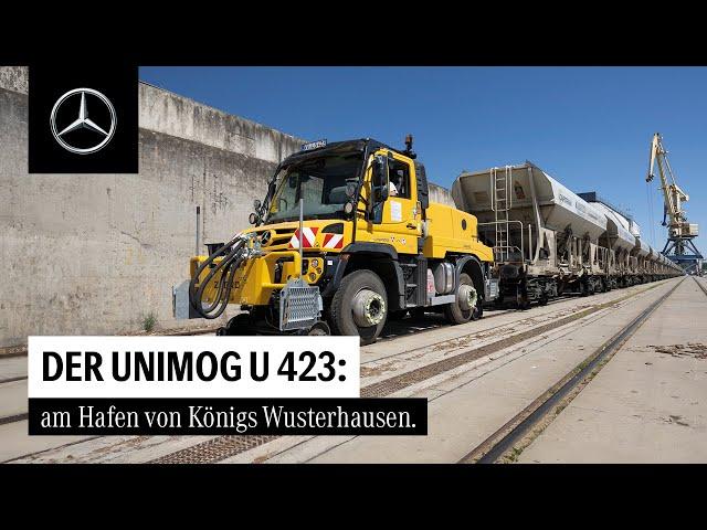 Der Unimog U 423: am Hafen von Königs Wusterhausen