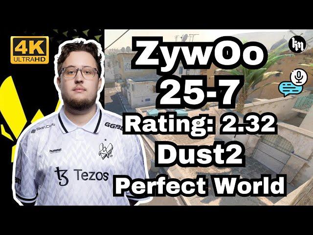 ZywOo soloQ Perfect World ADR172 Rating2.32 | Nov 22, 2024 #cs2 #pov