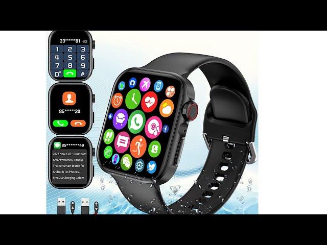 Smart Watch,2022 1.81'' Bluetooth Smart Watches Touch Answer/Make Call Smartwatch for Women Men