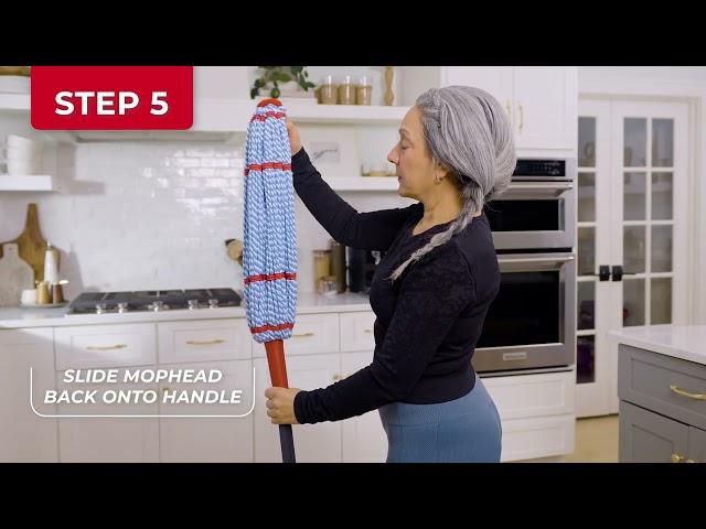 How to change the mop head on the O-Cedar MicroTwist™ MAX Microfiber Twist Mop