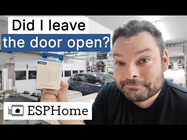 I have to stop leaving the garage door open by mistake | Home Assistant, ESPHome + Aqara Zigbee