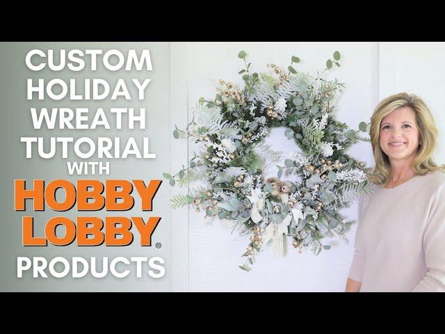 Elegant HOBBY LOBBY Christmas Wreath | Christmas Wreath Tutorial