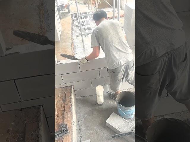 Building walls in a factory building in Huadu Guangzhou#Renovation#Build a wall#Aerated bl