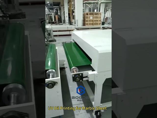 BOGDA High Glossing UV Oil Printing Machine for Marble Sheet