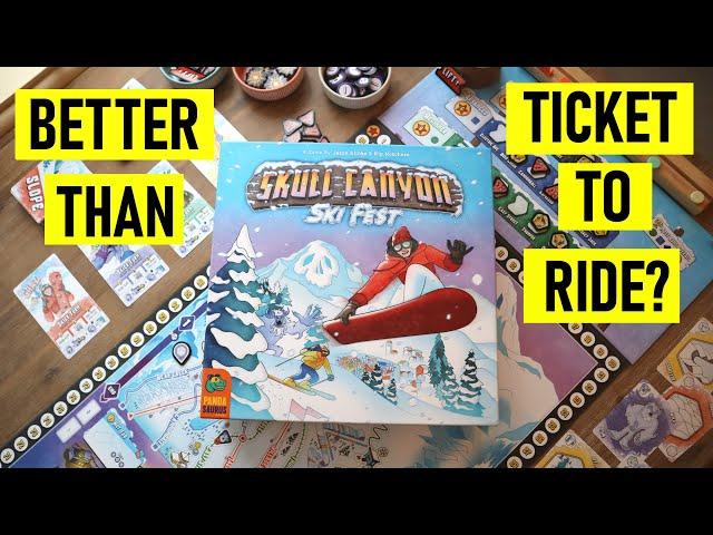 Better Than TICKET TO RIDE? - Skull Canyon Ski Fest Board Game Review