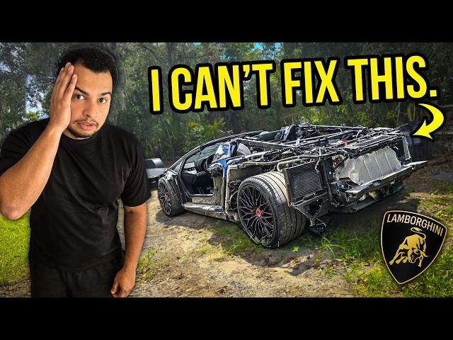 Rebuilding A Stripped $400,000 Lamborghini Aventador That Everyone Gave Up On