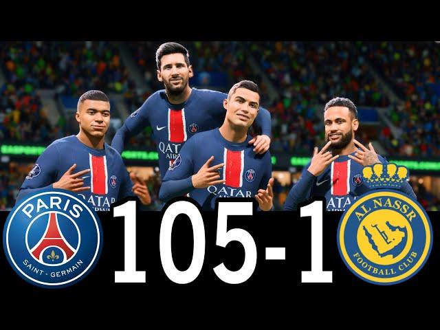 FC 24 -MESSI RONALDO NEYMAR & MBAPPE | ALL STARS |  AL NASSR 100-0 MANCHESTER UNITED