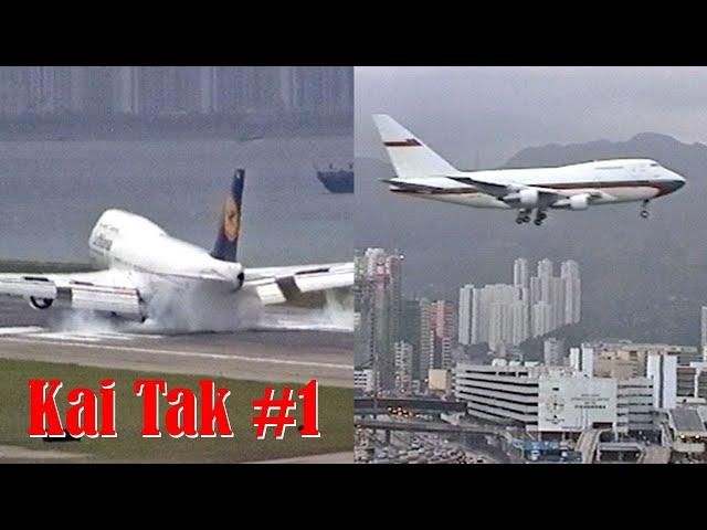 Hong Kong Kai Tak Airport in action #1 (Real ATC Comms)