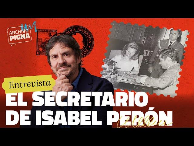 Documento Exclusivo: Dr Julio González el secretario legal y técnico de Isabel Perón.