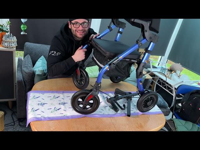 How to assemble Rollator (BeneCane 2in1 foldable walker & wheelchair) Walker (mobility) DIY