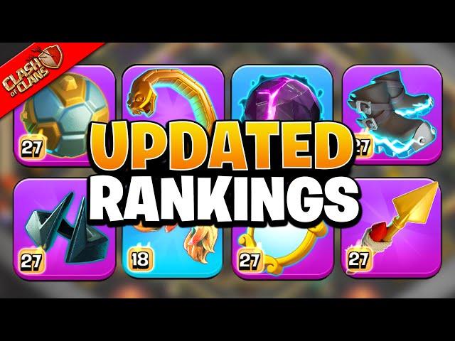 UPDATED - EVERY Hero Equipment Ranked in Clash of Clans!