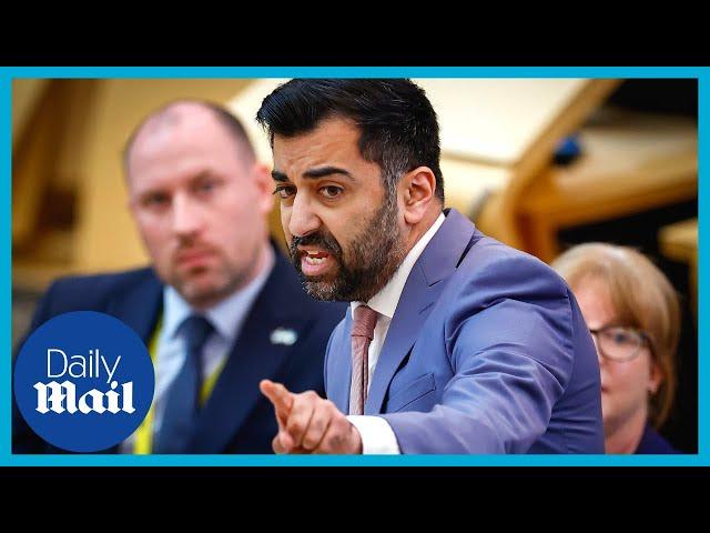 Humza Yousef answers his first question as First Minister at Scottish Parliament