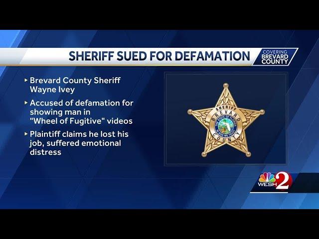 Brevard County sheriff sued for 'Wheel of Fugitive' defamation