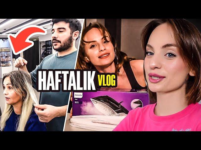 HAFTALIK VLOG ( 3 KIZ KUAFÖR GÜNÜ - PARTİ VE ALIŞVERİŞ ) @CemreSolmaz