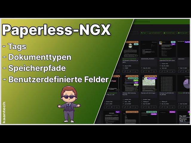 Paperless ngx - Tags, Dokumenttypen, Speicherpfade und Benutzerdefinierte Felder im Detail