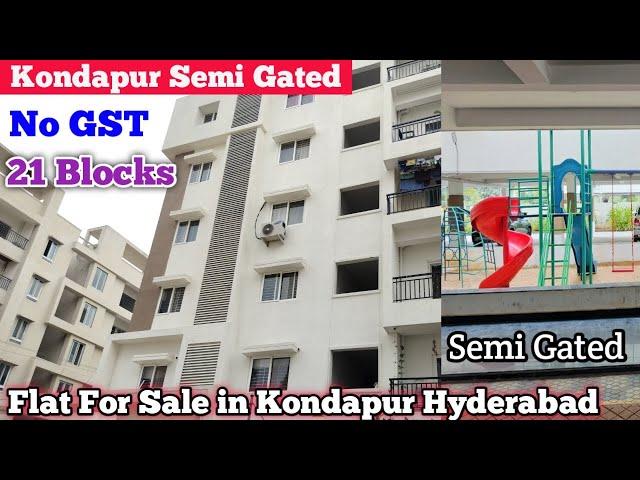 No GST Flat For Sale in Kondapur Hyderabad | Semi Gated Flat For Sale in Kondapur | #kondapur #flats