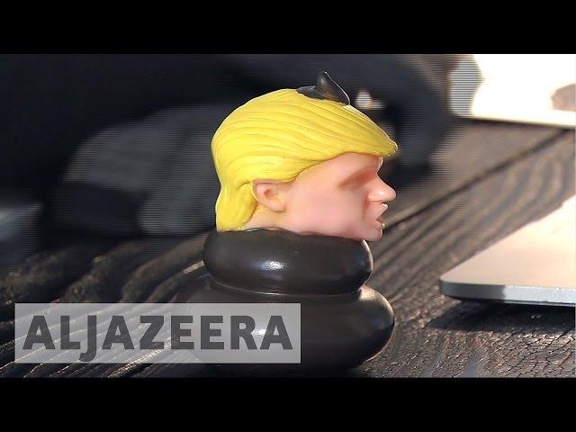 US: Political art artists making noise against Trump