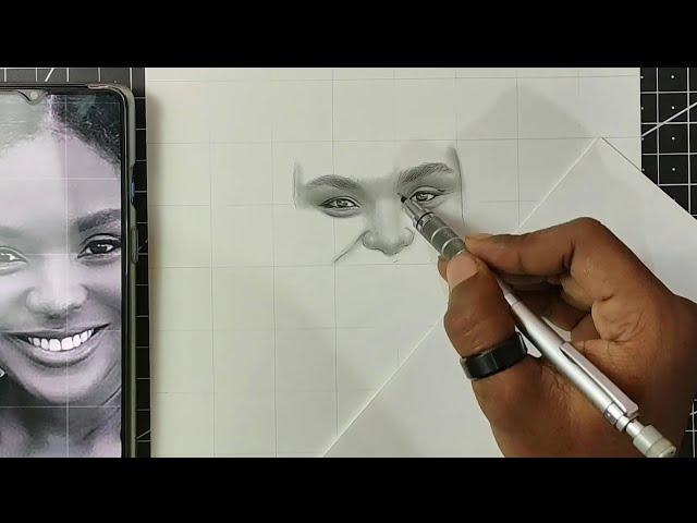 #02 (हिंदी) How To Start Drawing Face Using Grids | Siddhant's Artwork