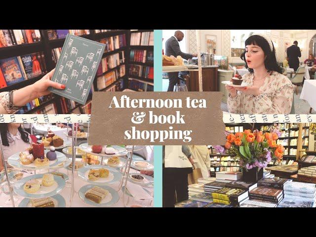 COSY READING VLOG! My bookish bacholerette ‍️ Afternoon tea and book shopping in London!